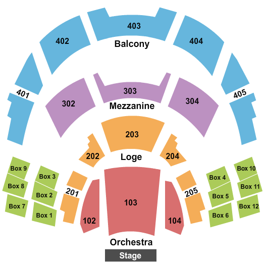 The Show The Cult Seating Chart